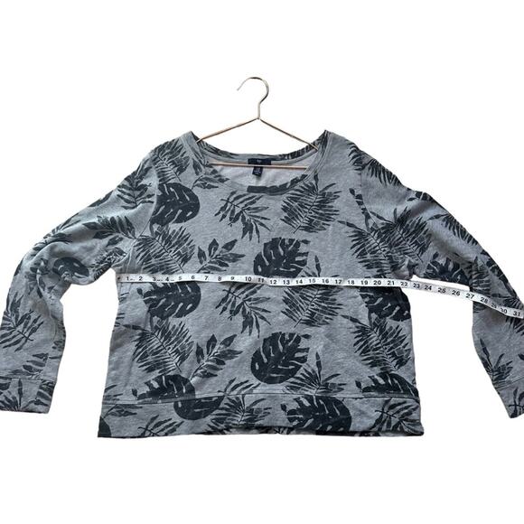 Gap Factory Tropical Leafy Sweatshirt - Women's XL - Cotton - Picture 5 of 7